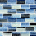 Black Blend, 1.5" x 3" - Glass Tile