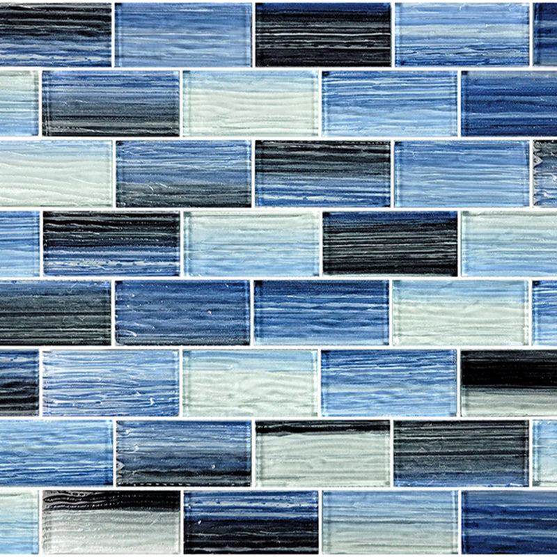 Black Blend, 2" x 2" Glass Tile | GM8153K1 | AquaBlu Mosaics