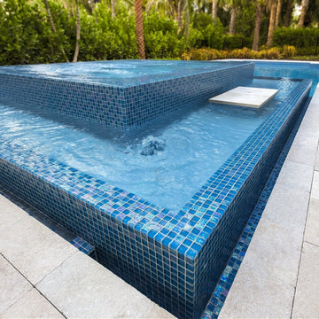 Azure, 1" x 1" Tile | GT82323B12 | Mosaic Glass Tile