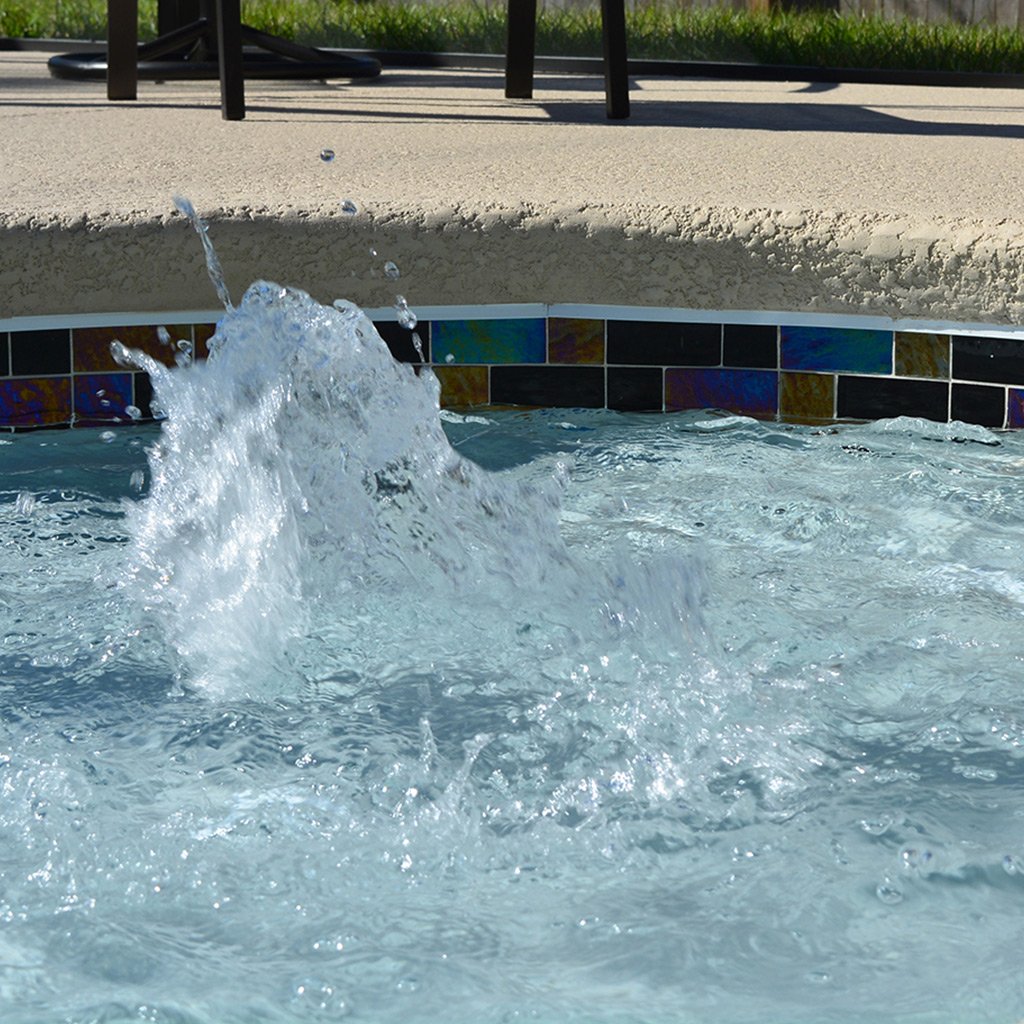 Outdoor pool tile by Artistry in Mosaics