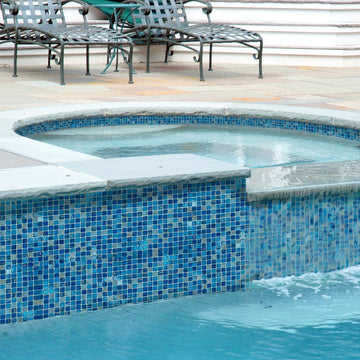 GV42020B7 Blue Copper Blend, 3/4" x 3/4" Artistry in Mosaics