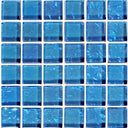 Blue, 1" x 1" - Glass Tile