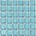 Aquamarine, 1" x 1" - Glass Tile