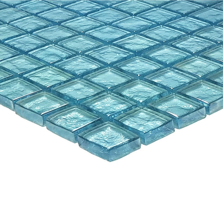 Aquamarine, 1" x 1" | GG82323T9 | Mosaic Glass Tile for Pools