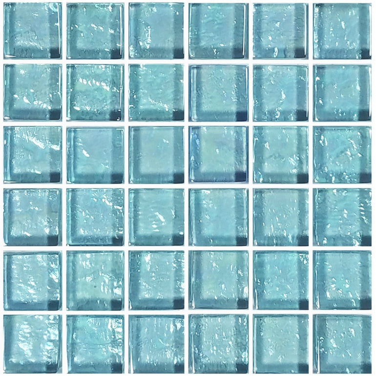 Aquamarine, 1" x 1" | GG82323T9 | Mosaic Glass Tile for Pools