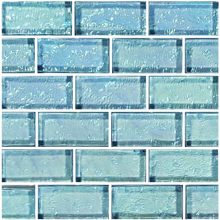Aquamarine, 1" x 2" Mosaic Tile | GG82348T9 | Glass Pool Tile by Artistry in Mosaics
