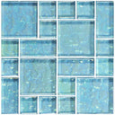 Aquamarine, Mixed - Glass Tile