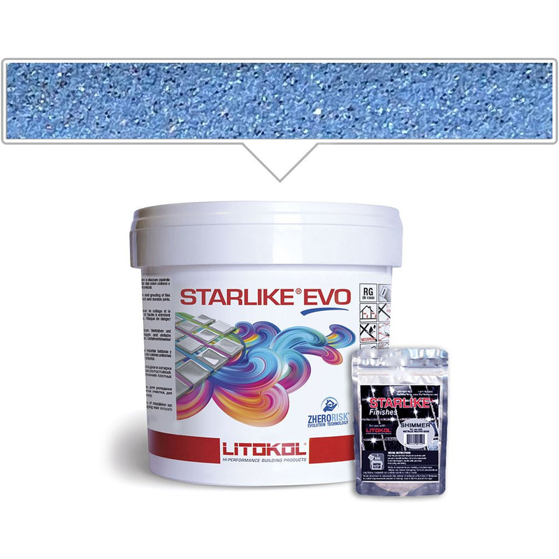 Blu Avio EVO 330 Epoxy Grout | Litokol Starlike Glamour Tile Grout