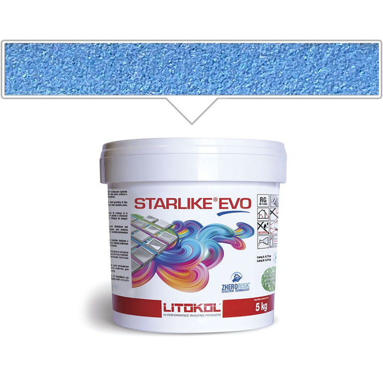 Blu Avio EVO 330 Epoxy Grout | Litokol Starlike Glamour Tile Grout