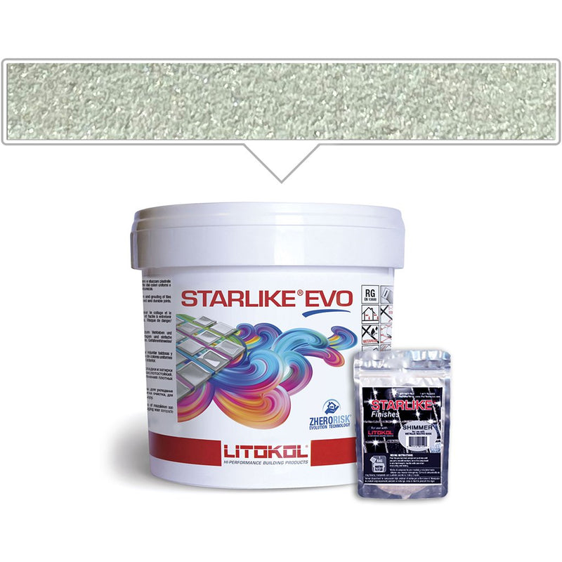 Verde Salvia EVO 400 Epoxy Grout | Litokol Starlike Glamour Tile Grout