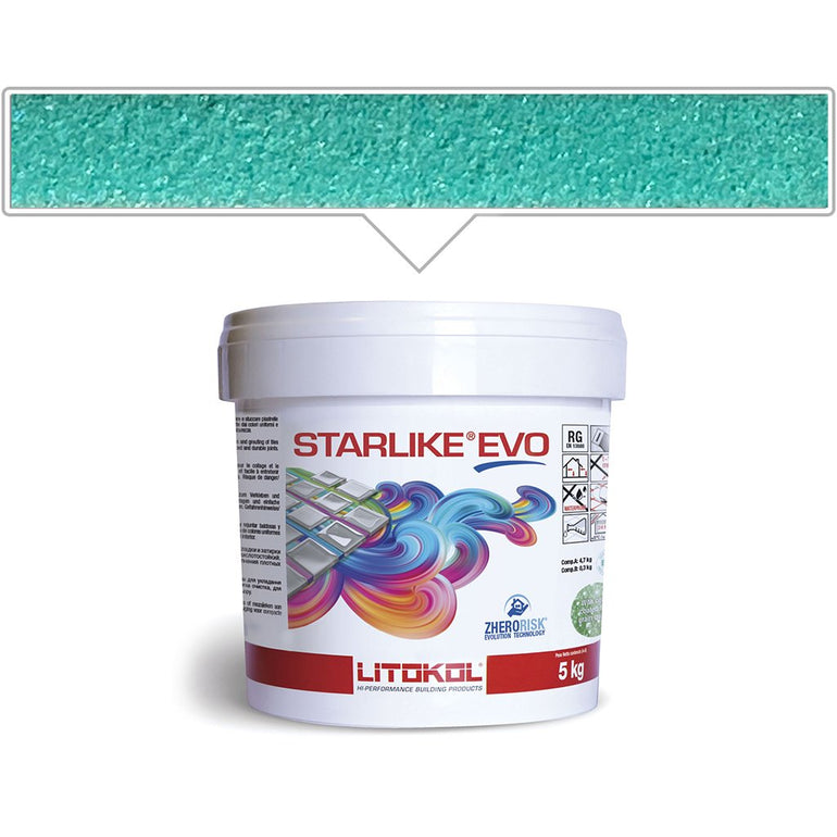 Verde Smeraldo EVO 410 Epoxy Grout | Litokol Starlike Glamour Tile Grout