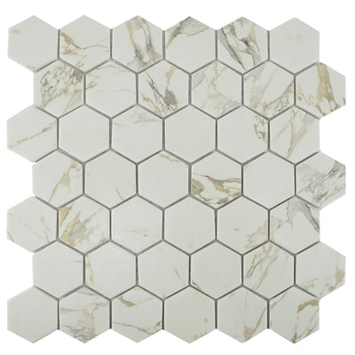 Habana Beige Glass Hexagon Tile | TASNATVHABANAHEX | Glass Tile