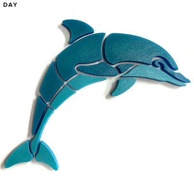 Happy Dolphin, Right | DOL4-S-R | Glow in the Dark Pool Mosaics