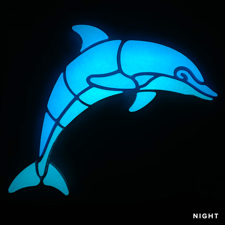 Happy Dolphin, Right | DOL4-S-R | Glow in the Dark Pool Mosaics