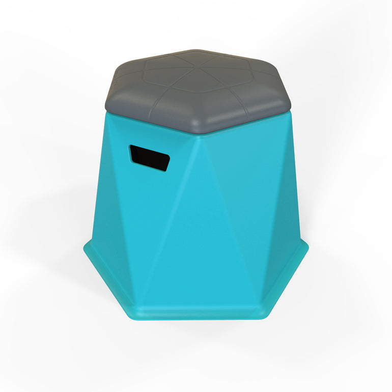 Twisted Hex 18in Stool/Side Table (2 Pack) - Pool Accessory