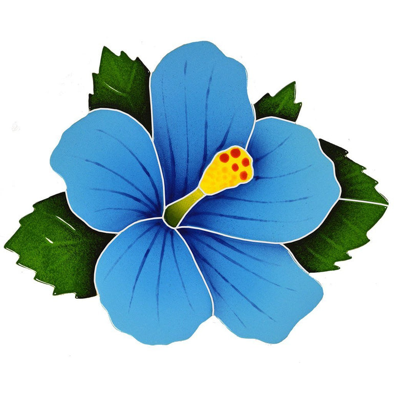 HIBBLUS - Hibiscus - Blue - Pool Mosaic