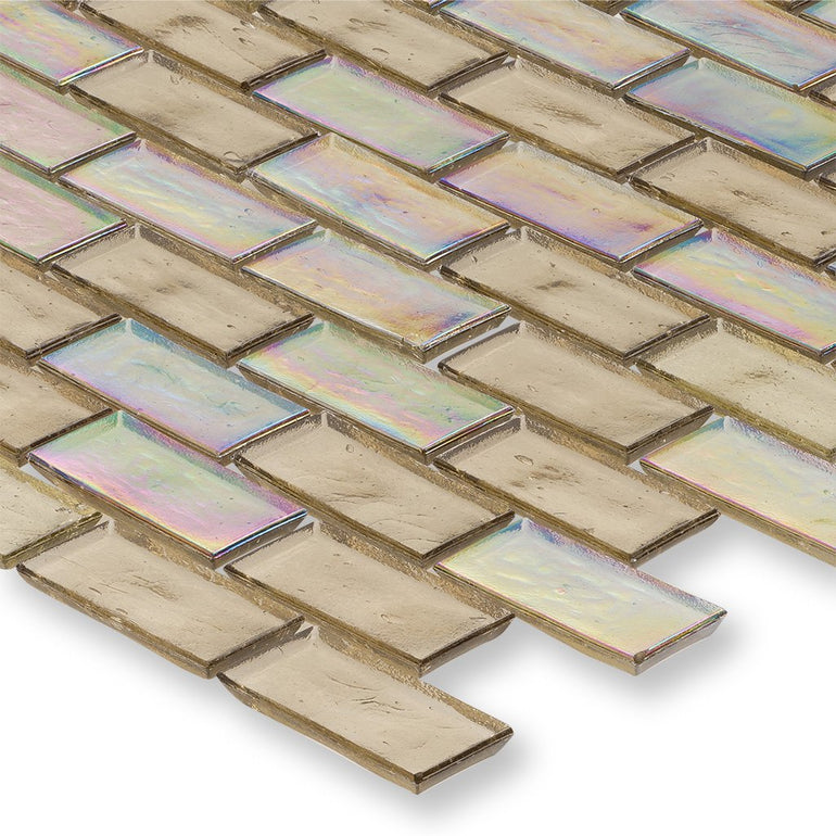 Dune, 1" x 2" Staggered - Glass Tile