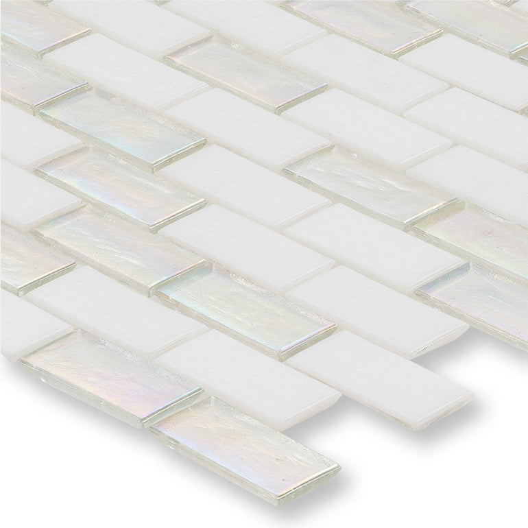Quartz, 1" x 2" Staggered - Glass Tile