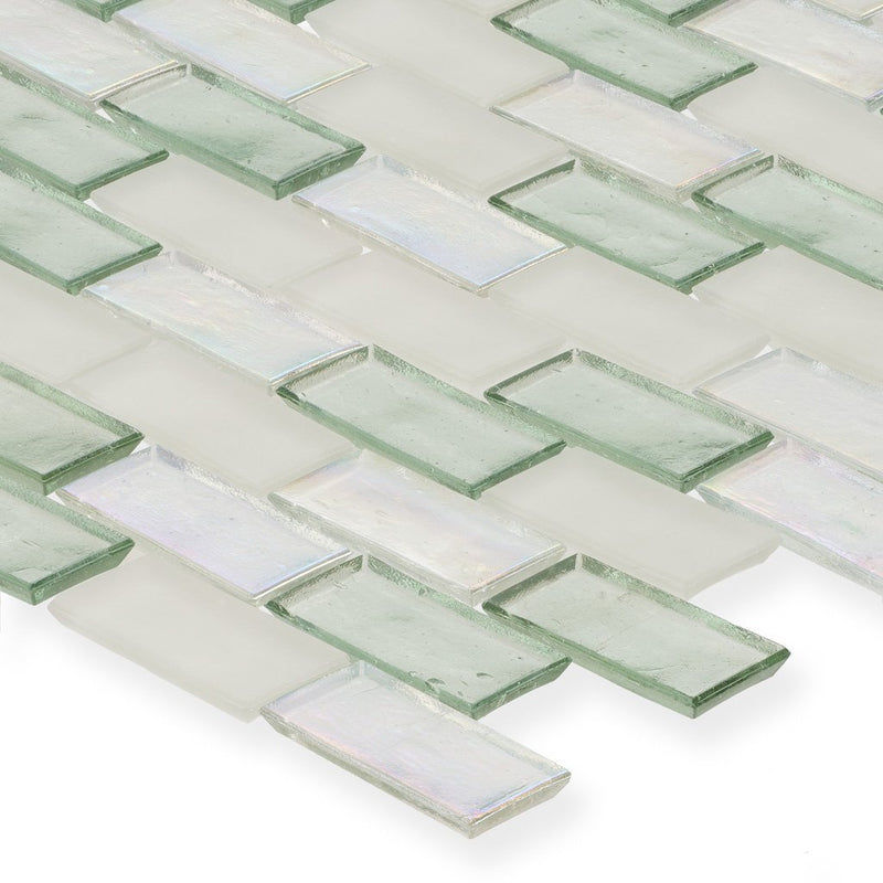 Shell, 1" x 2" Staggered - Glass Tile