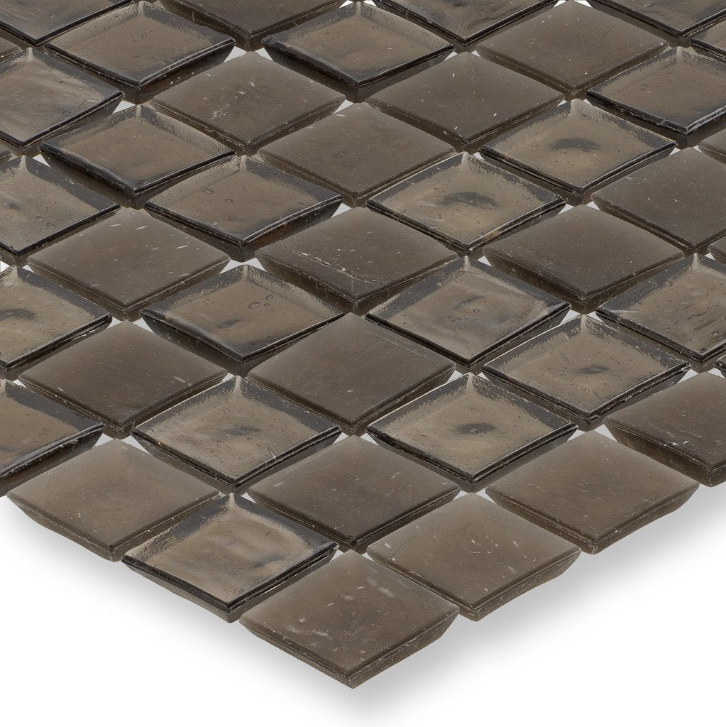 Huron Smoke Glass Tile by American Glass Mosaics