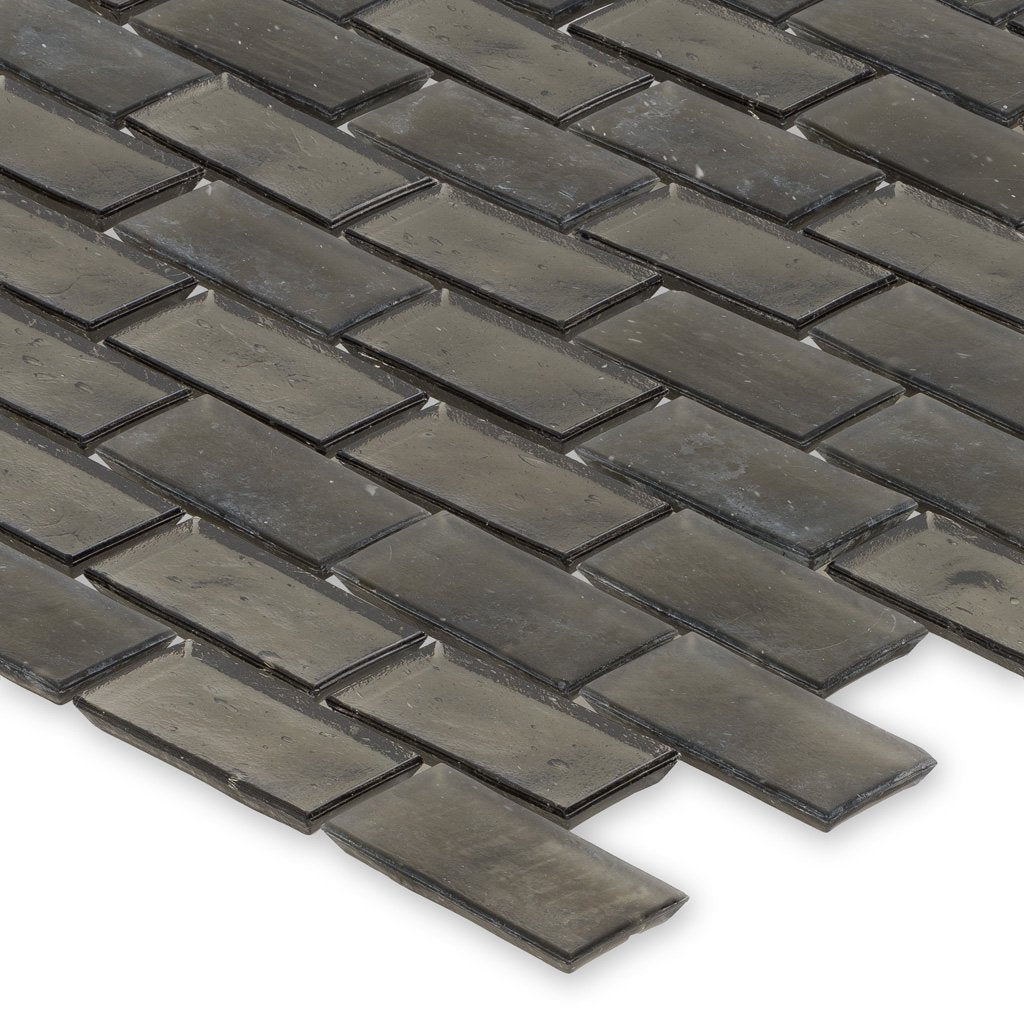 Huron Smoke, 1" x 2" Glass Mosaic Tile | American Glass Mosaics