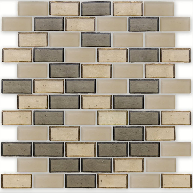 Castle, 1" x 2" Staggered - Glass Tile