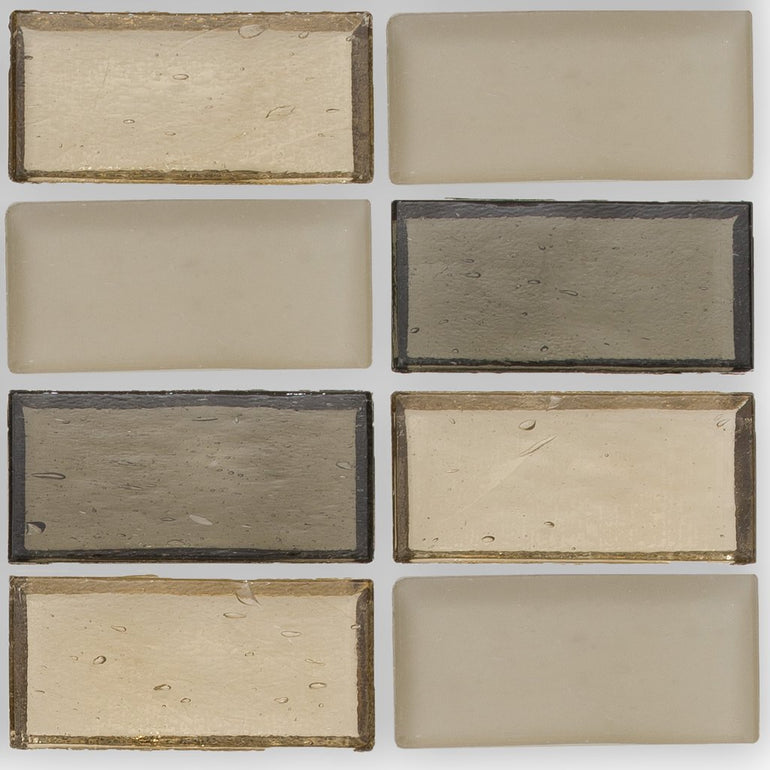 Castle, 1" x 2" Stacked - Glass Tile