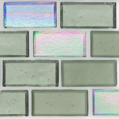 Fins, 1" x 2" Staggered - Glass Tile