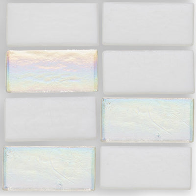 Quartz, 1" x 2" Stacked - Glass Tile