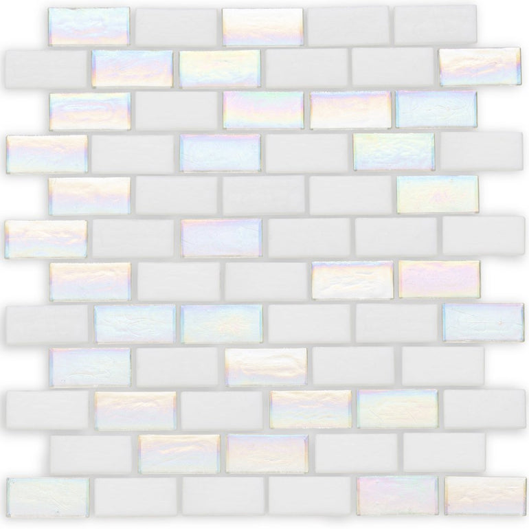 Quartz, 1" x 2" Staggered - Glass Tile