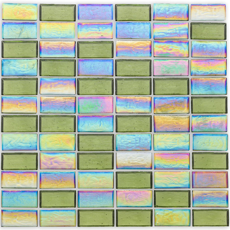 Reef, 1" x 2" Stacked - Glass Tile