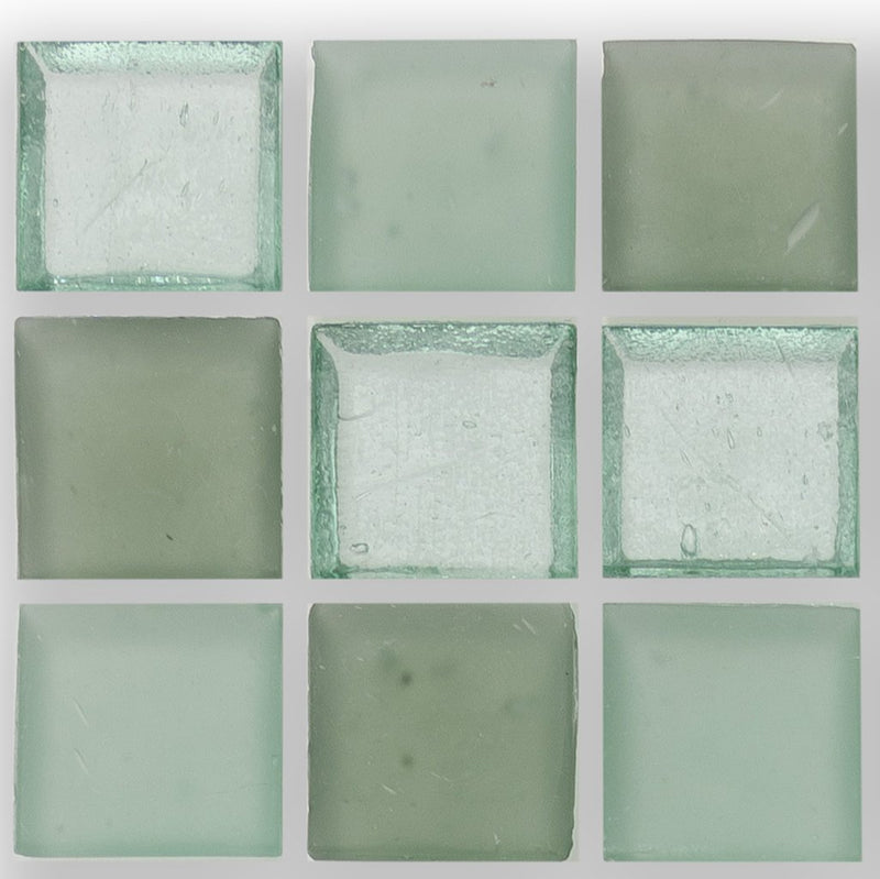 Seafoam, 1" x 1" - Glass Tile