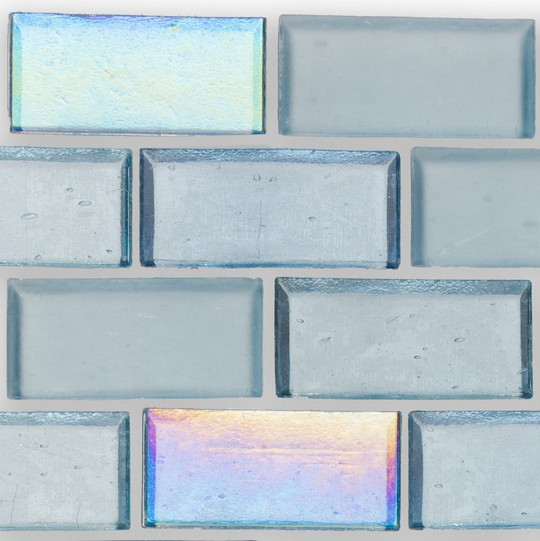 Shark, 1" x 2" Staggered - Glass Tile