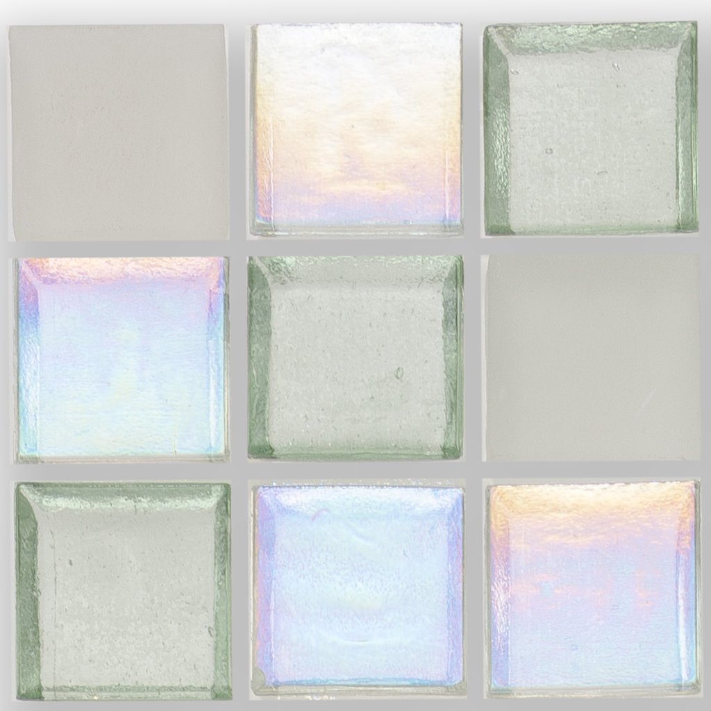 Huron Shell Glass Tile by American Glass Mosaics
