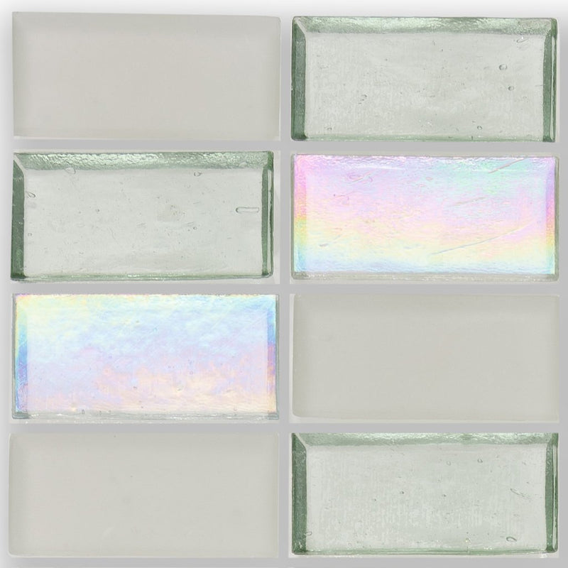 Shell, 1" x 2" Stacked - Glass Tile