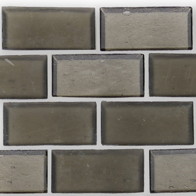 Huron Smoke, 1" x 2" Glass Mosaic Tile | American Glass Mosaics