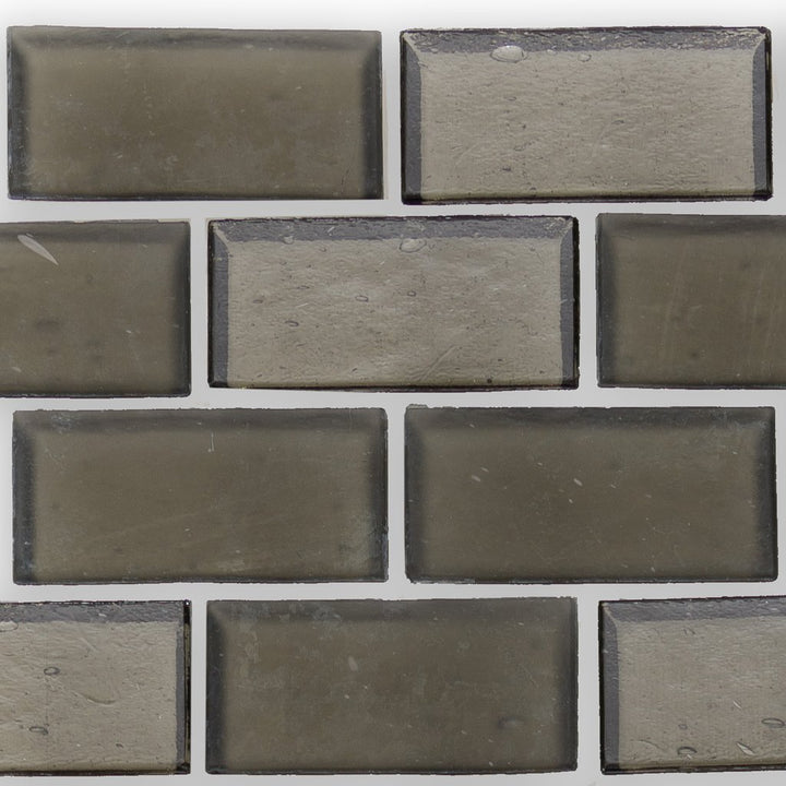 Huron Smoke, 1" x 2" Glass Mosaic Tile | American Glass Mosaics