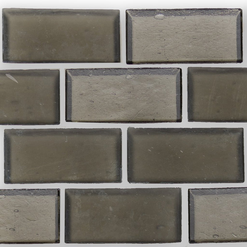Huron Smoke, 1" x 2" Glass Mosaic Tile | American Glass Mosaics