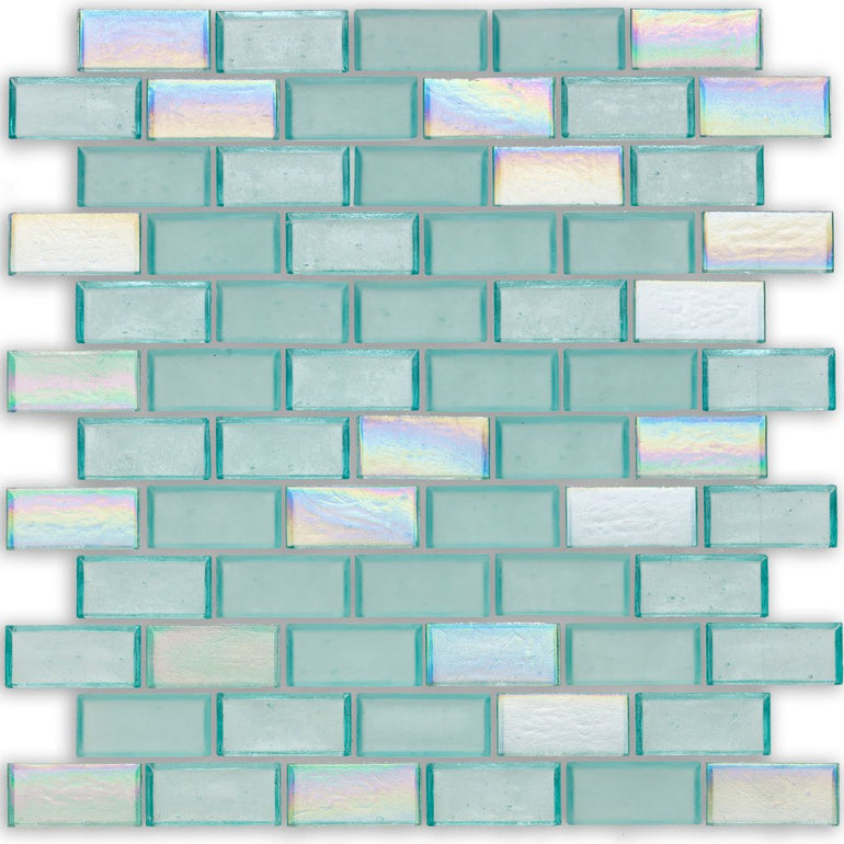 Surf, 1" x 2" Staggered - Glass Tile