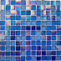Santorini, 1" x 1" Stacked - Glass Tile
