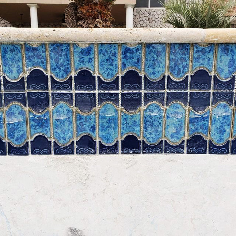 Terra Blue Mosaic Tile | POWPLDPQ30PT | Aquatica Porcelain Pool Tile