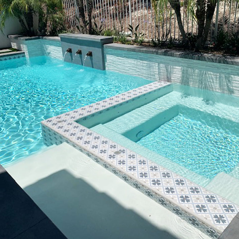 Martia, 6" x 6" Tile | APEFIORMARTIA6 | Aquatica Porcelain Pool Tile