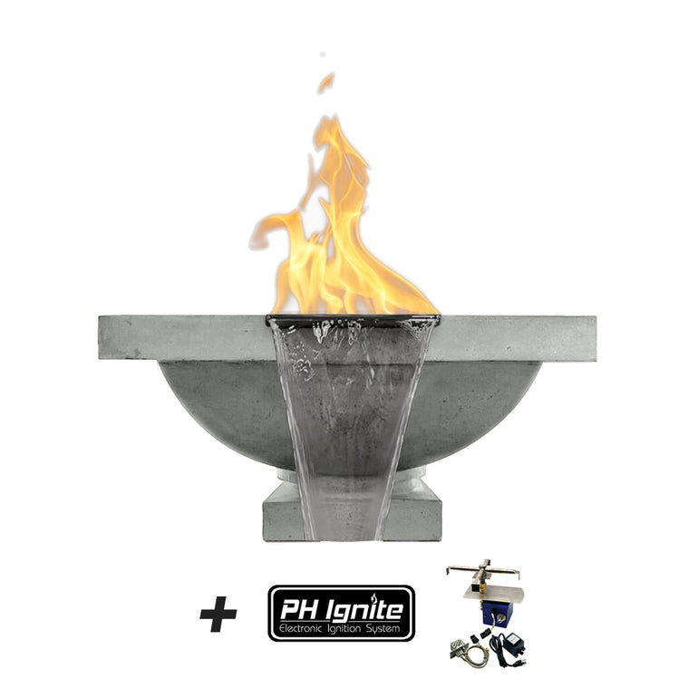 Prism Hardscapes Ibiza Fire/Water Bowl Gas Fire Feature