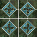 Verde, 6" x 6" Deco - Porcelain Pool Tile