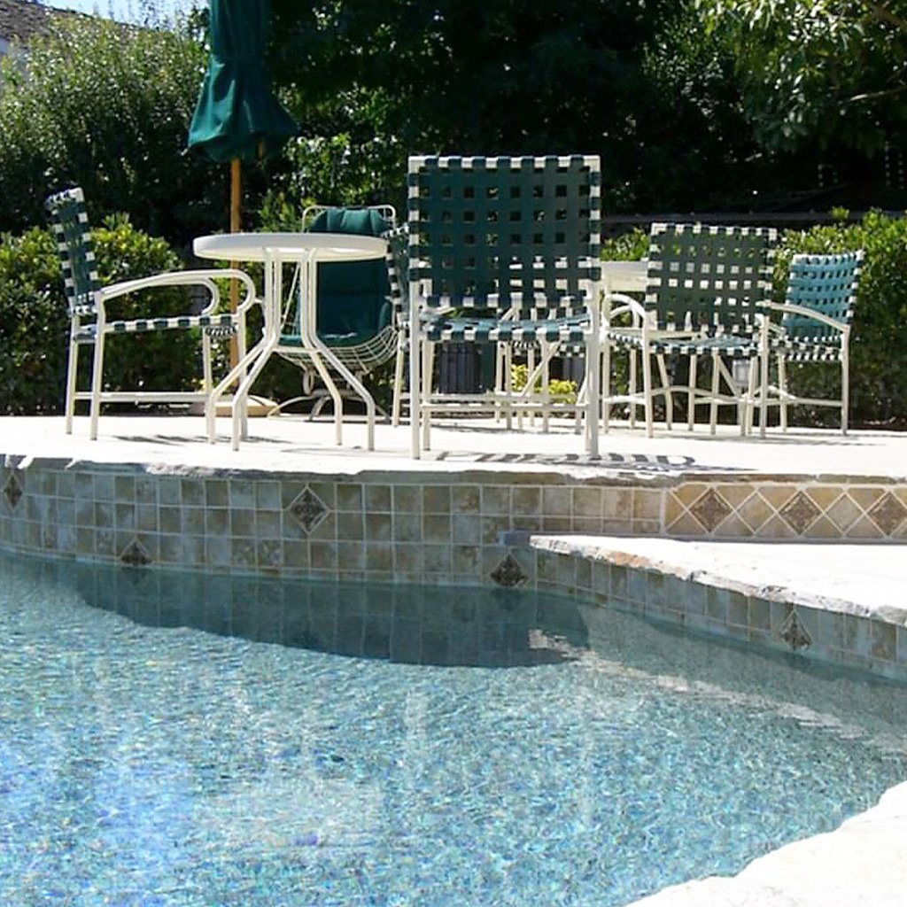 Gold, 6" x 6" Deco | JOYA-503 | Fujiwa Porcelain Pool Tile