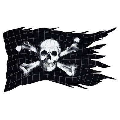 Jolly Roger Flag Pool Mosaic | JRFBLAM | Artistry in Mosaics