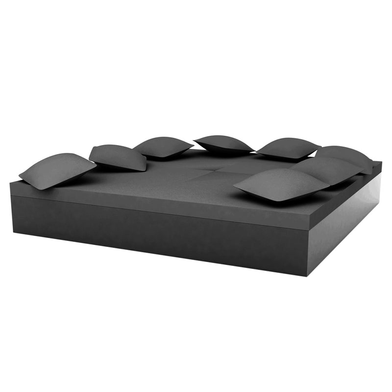 JUT DOUBLE DAYBED WITH 8 PILLOWS,  ANTHRACITE, 44420-ANTHRACITE, VONDOM Luxury Outdoor Furniture