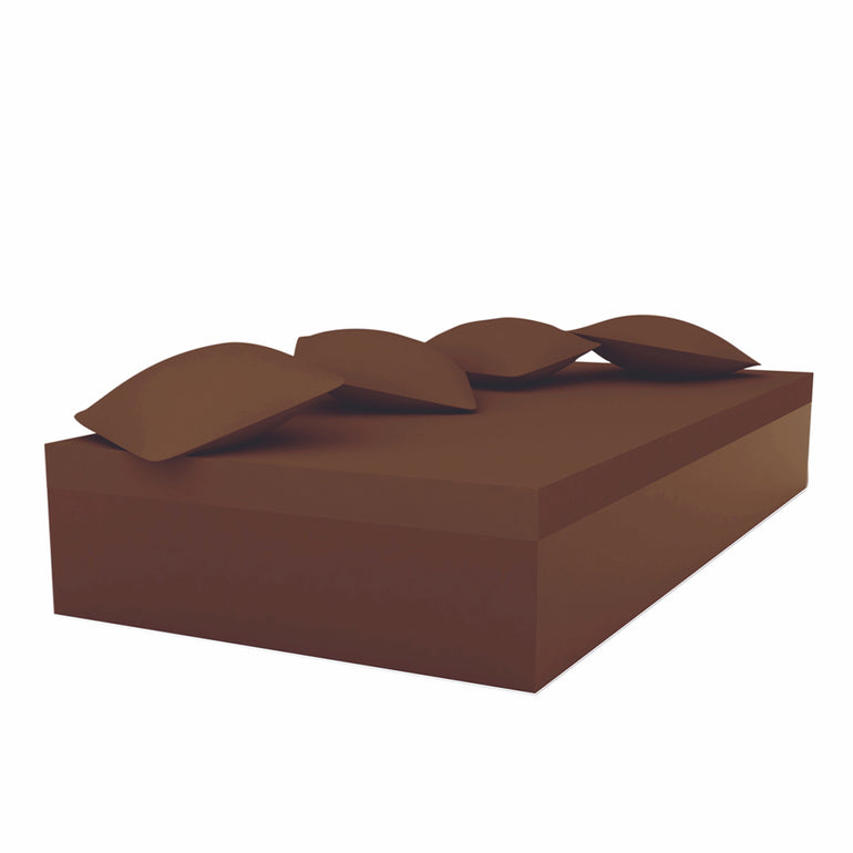 JUT SINGLE DAYBED WITH 4 PILLOWS, BRONZE, 44421-BRONZE, VONDOM Luxury Outdoor Furniture