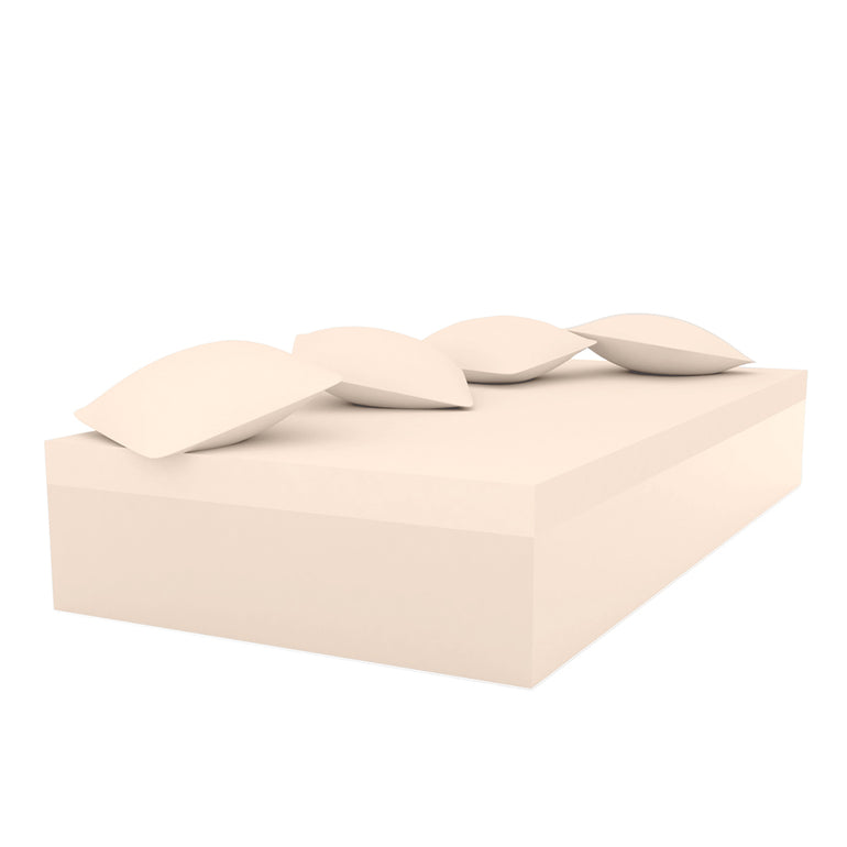 JUT SINGLE DAYBED WITH 4 PILLOWS, CREMA, 44421-CREMA, VONDOM Luxury Outdoor Furniture