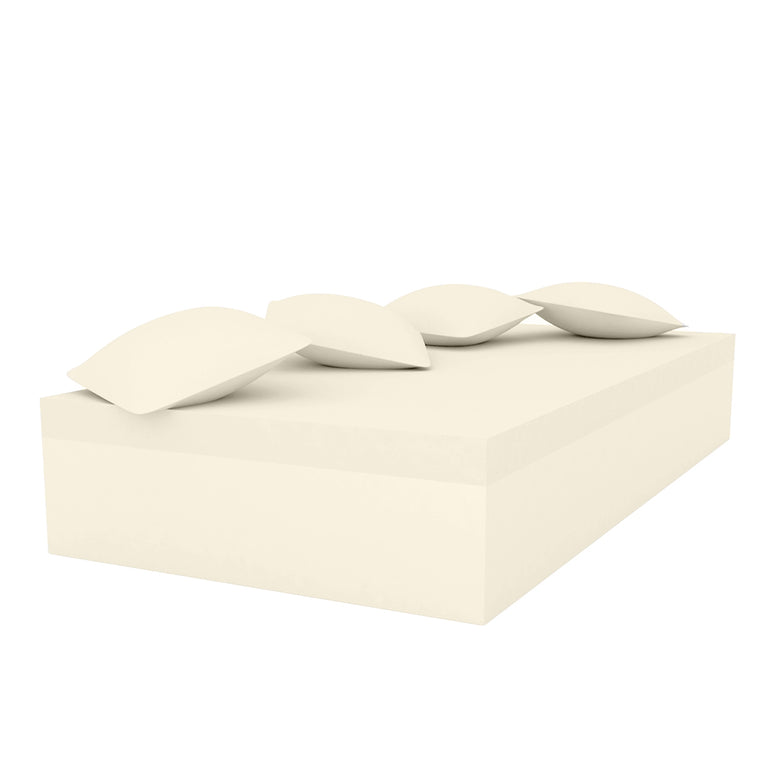 JUT SINGLE DAYBED WITH 4 PILLOWS, ECRU, 44421-ECRU, VONDOM Luxury Outdoor Furniture
